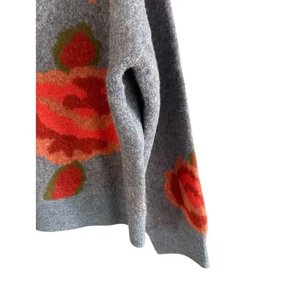 Natural Life Womens Blue Rosie Jacquard Wool Blend Pullover Sweater Size Large - Picture 6 of 9